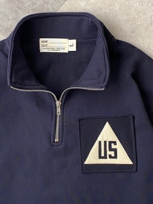 画像9: Half Zip Sweat w/Vintage wappen