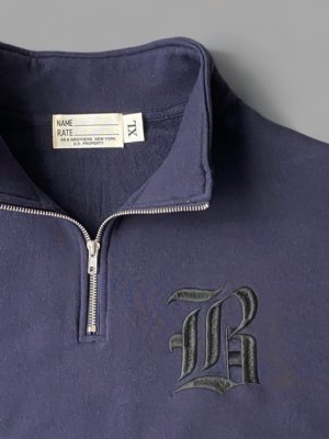 画像12: Half Zip Sweat Old B emb.