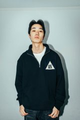 Half Zip Sweat w/Vintage wappen